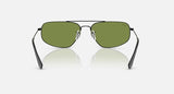 Ray-Ban RB3780 002/4E zwart, groen – achteraanzicht