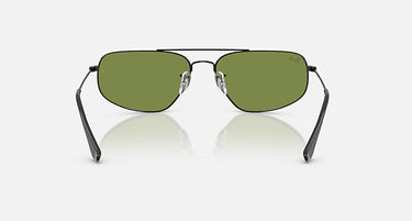 Ray-Ban RB3780 002/4E zwart, groen – achteraanzicht