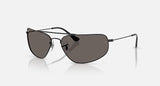 Ray-Ban RB3780 002/B1 zwart, donkergrijs – schuin vooraanzicht