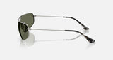 Ray-Ban RB3780 004/58 staalgrijs, groen gepolariseerd – zijaanzicht