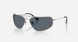 Ray-Ban RB3780 004/R5 staalgrijs, blauw – schuin vooraanzicht