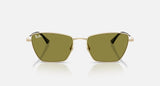 Ray-Ban RB3783 9213/2 lichtgoud, groen – vooraanzicht
