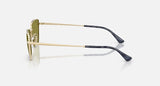 Ray-Ban RB3783 9213/2 lichtgoud, groen – zijaanzicht