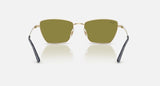 Ray-Ban RB3783 9213/2 lichtgoud, groen – achteraanzicht