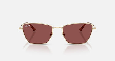 Ray-Ban RB3783 921375 lichtgoud, donkerpaars – vooraanzicht