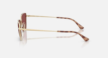 Ray-Ban RB3783 921375 lichtgoud, donkerpaars – zijaanzicht