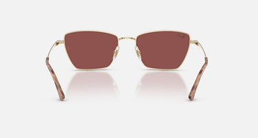 Ray-Ban RB3783 921375 lichtgoud, donkerpaars – achteraanzicht