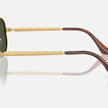 Ray-Ban Aviator Max RB3925 001/31 arista goud, glazen in groen – zijaanzicht