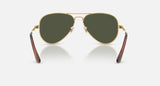 Ray-Ban Aviator Max RB3925 001/31 arista goud, glazen in groen – achteraanzicht