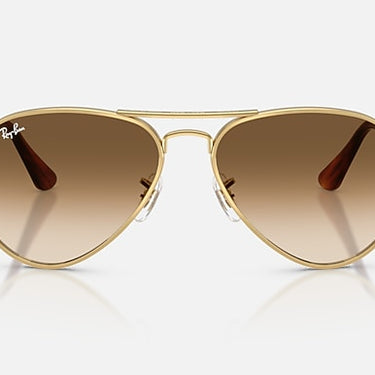 Ray-Ban Aviator Max RB3925 001/51 arista goud, glazen in bruin met kleurverloop – vooraanzicht