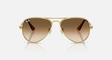 Ray-Ban Aviator Max RB3925 001/51 arista goud, glazen in bruin met kleurverloop – vooraanzicht