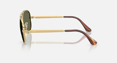 Ray-Ban Aviator Max RB3925 001/58 arista goud, glazen in groen gepolariseerd – zijaanzicht