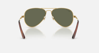 Ray-Ban Aviator Max RB3925 001/58 arista goud, glazen in groen gepolariseerd – achteraanzicht