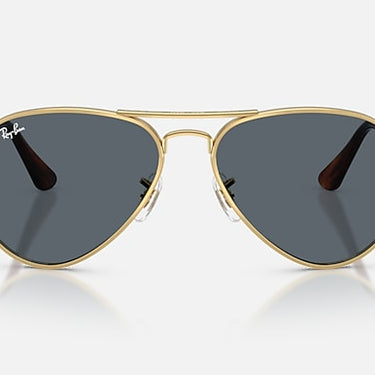 Ray-Ban Aviator Max RB3925 001/R5 arista goud, glazen in blauw – vooraanzicht