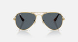 Ray-Ban Aviator Max RB3925 001/R5 arista goud, glazen in blauw – vooraanzicht
