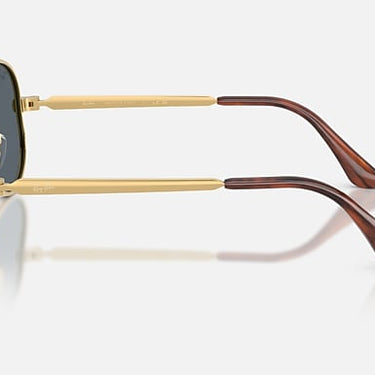 Ray-Ban Aviator Max RB3925 001/R5 arista goud, glazen in blauw – zijaanzicht