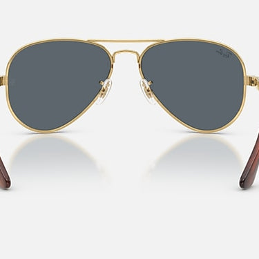 Ray-Ban Aviator Max RB3925 001/R5 arista goud, glazen in blauw – achteraanzicht