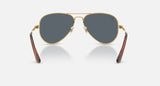 Ray-Ban Aviator Max RB3925 001/R5 arista goud, glazen in blauw – achteraanzicht