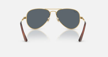 Ray-Ban Aviator Max RB3925 001/R5 arista goud, glazen in blauw – achteraanzicht