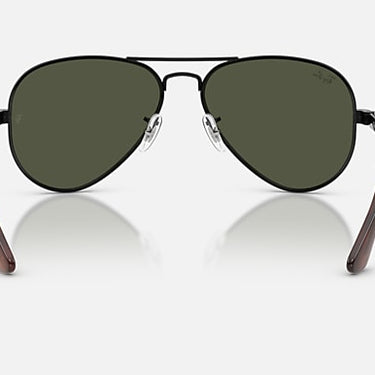 Ray-Ban Aviator Max RB3925 002/31 zwart, glazen in groen – achteraanzicht
