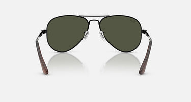 Ray-Ban Aviator Max RB3925 002/31 zwart, glazen in groen – achteraanzicht