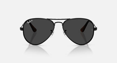 Ray-Ban Aviator Max RB3925 002/48 zwart, glazen in donkergrijs gepolariseerd – vooraanzicht