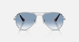 Ray-Ban Aviator Max RB3925 003/3F zilver, glazen in blauw met kleurverloop – vooraanzicht