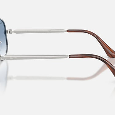 Ray-Ban Aviator Max RB3925 003/3F zilver, glazen in blauw met kleurverloop – zijaanzicht