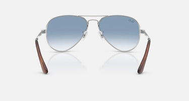 Ray-Ban Aviator Max RB3925 003/3F zilver, glazen in blauw met kleurverloop – achteraanzicht
