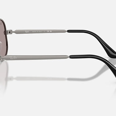 Ray-Ban Aviator Max Summer Capsule RB3925 004/53 staalgrijs, glazen in violet – zijaanzicht