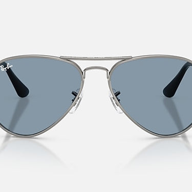Ray-Ban Aviator Max Summer Capsule RB3925 004/56 staalgrijs, glazen in blauw – vooraanzicht