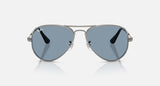 Ray-Ban Aviator Max Summer Capsule RB3925 004/56 staalgrijs, glazen in blauw – vooraanzicht
