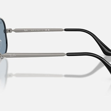 Ray-Ban Aviator Max Summer Capsule RB3925 004/56 staalgrijs, glazen in blauw – zijaanzicht