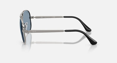 Ray-Ban Aviator Max Summer Capsule RB3925 004/56 staalgrijs, glazen in blauw – zijaanzicht