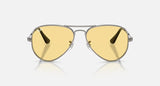 Ray-Ban Aviator Max Summer Capsule RB3925 004/R6 staalgrijs, glazen in geel – vooraanzicht