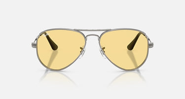 Ray-Ban Aviator Max Summer Capsule RB3925 004/R6 staalgrijs, glazen in geel – vooraanzicht