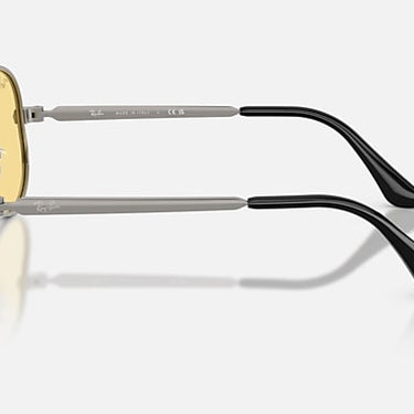 Ray-Ban Aviator Max Summer Capsule RB3925 004/R6 staalgrijs, glazen in geel – zijaanzicht