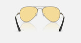 Ray-Ban Aviator Max Summer Capsule RB3925 004/R6 staalgrijs, glazen in geel – achteraanzicht