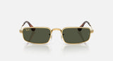 Ray-Ban RB3927 by A$AP Rocky 001/31 arista goud, glazen in groen – vooraanzicht