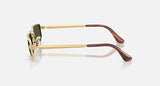 Ray-Ban RB3927 by A$AP Rocky 001/31 arista goud, glazen in groen – zijaanzicht