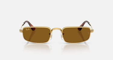 Ray-Ban RB3927 by A$AP Rocky 001/33 arista goud, glazen in bruin – vooraanzicht
