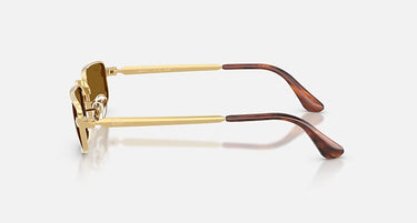 Ray-Ban RB3927 by A$AP Rocky 001/33 arista goud, glazen in bruin – zijaanzicht