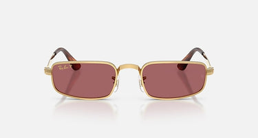 Ray-Ban RB3927 by A$AP Rocky 001/AF arista goud, glazen in paars gepolariseerd – vooraanzicht