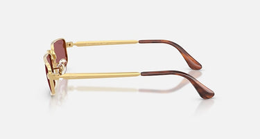 Ray-Ban RB3927 by A$AP Rocky 001/AF arista goud, glazen in paars gepolariseerd – zijaanzicht