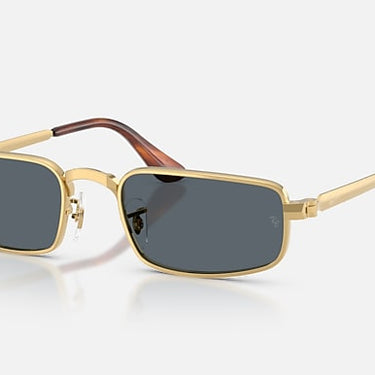 Ray-Ban RB3927 by A$AP Rocky 001/R5 arista goud, glazen in blauw – schuin vooraanzicht