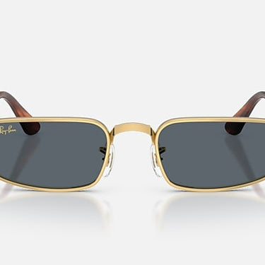 Ray-Ban RB3927 by A$AP Rocky 001/R5 arista goud, glazen in blauw – vooraanzicht