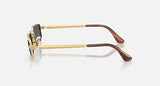 Ray-Ban RB3927 by A$AP Rocky 001/R5 arista goud, glazen in blauw – zijaanzicht