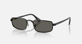 Ray-Ban RB3927 by A$AP Rocky 002/J5 zwart, glazen in ultrazwart – schuin vooraanzicht