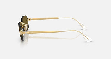 Ray-Ban RB3928 by A$AP Rocky 001/73 arista goud, glazen in donkerbruin – zijaanzicht