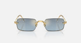 Ray-Ban RB3928 by A$AP Rocky 001/S2 arista goud, glazen in blauw met kleurverloop naar donkergrijs – vooraanzicht